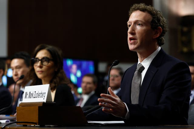 <p>Mark Zuckerberg and Meta were the focus of much of the hearing on Wednesday</p>