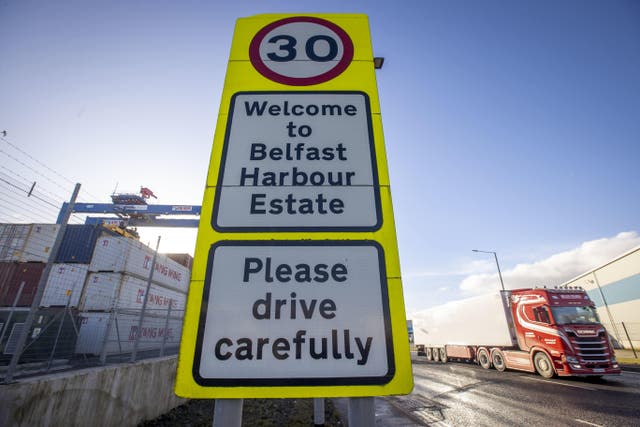 The Northern Ireland Protocol led to the requirement for checks on goods travelling between Great Britain and Northern Ireland (Liam McBurney/PA)