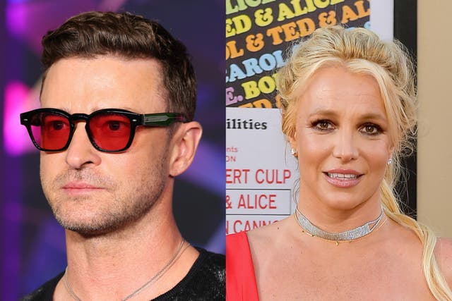 <p>Justin Timberlake and Britney Spears</p>