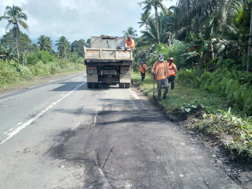 The authorities acted within hours of the viral post and repaired the road the same day
