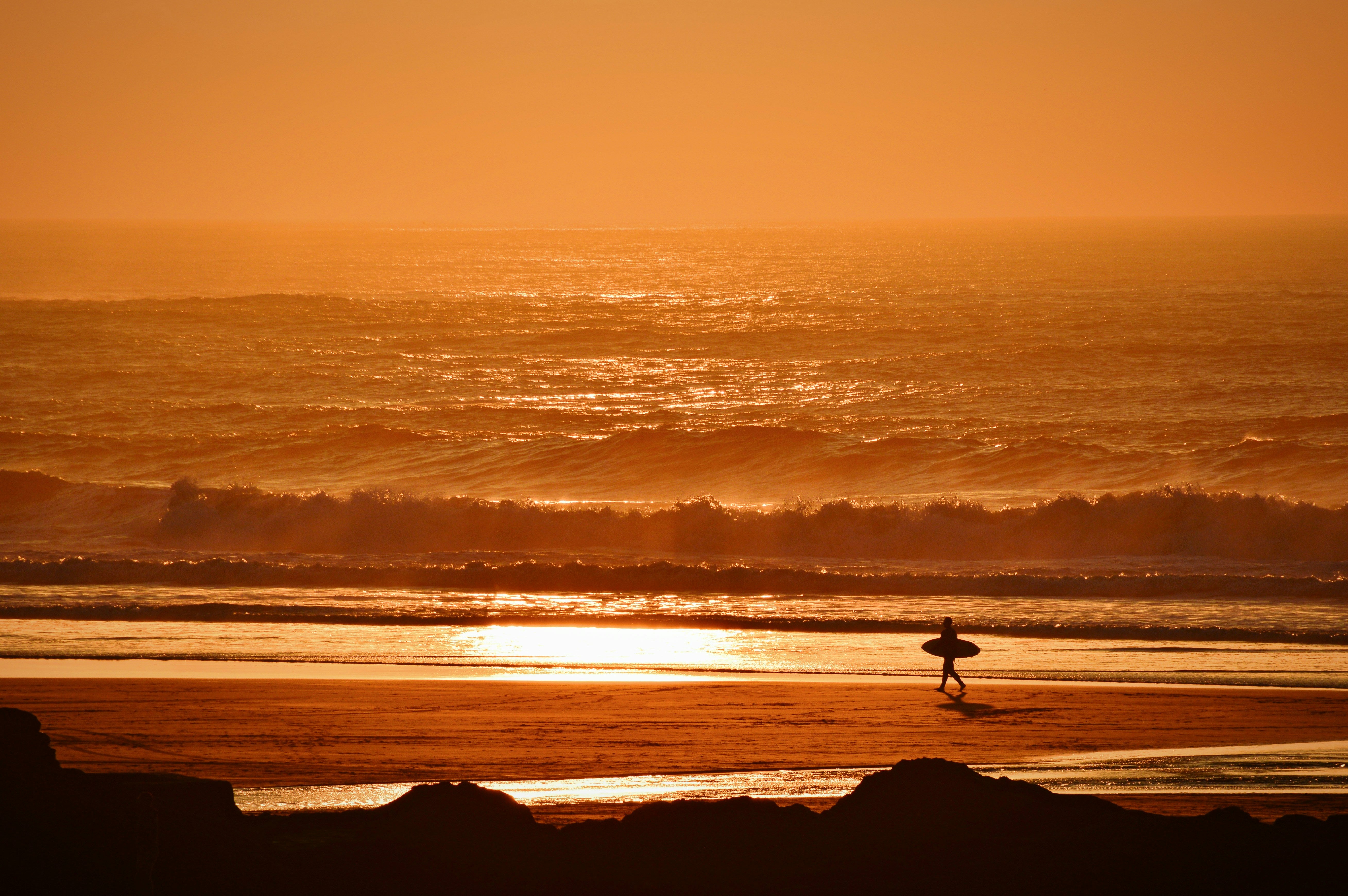 Head to the UK’s southernmost beaches for some spectacular sea-smacked sunsets