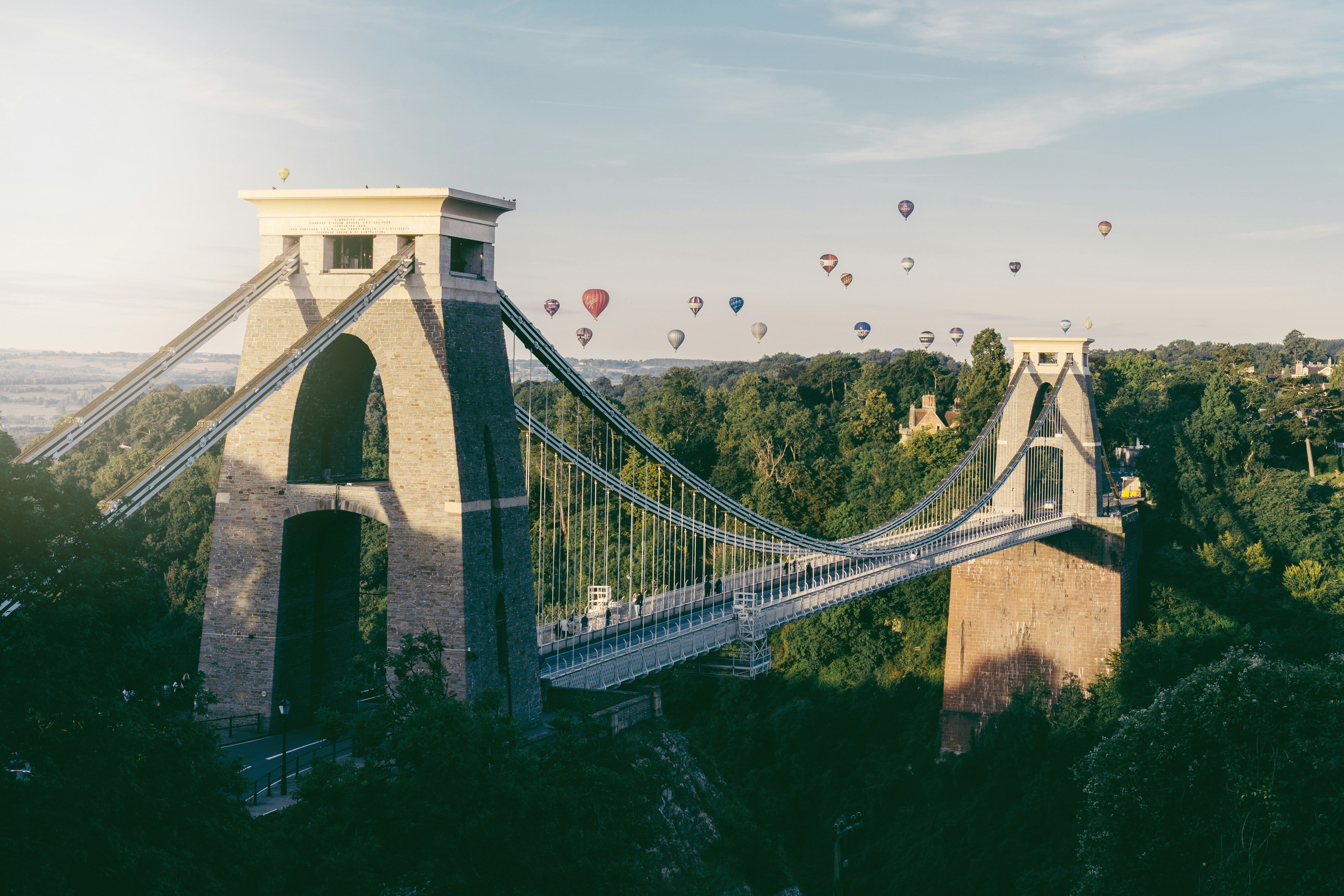 Ascend at sunrise to see the sky light up over the Clifton Suspension Bridge
