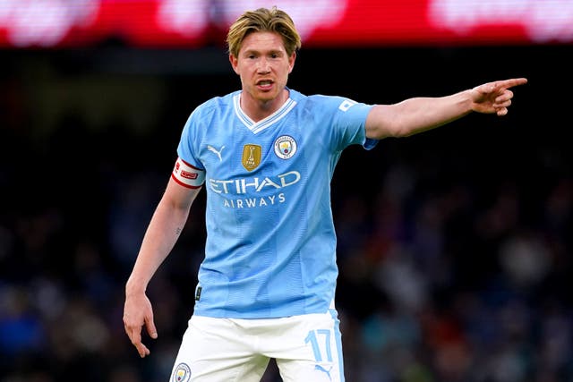 Kevin De Bruyne feels Manchester City are looking strong (Martin Rickett/PA)