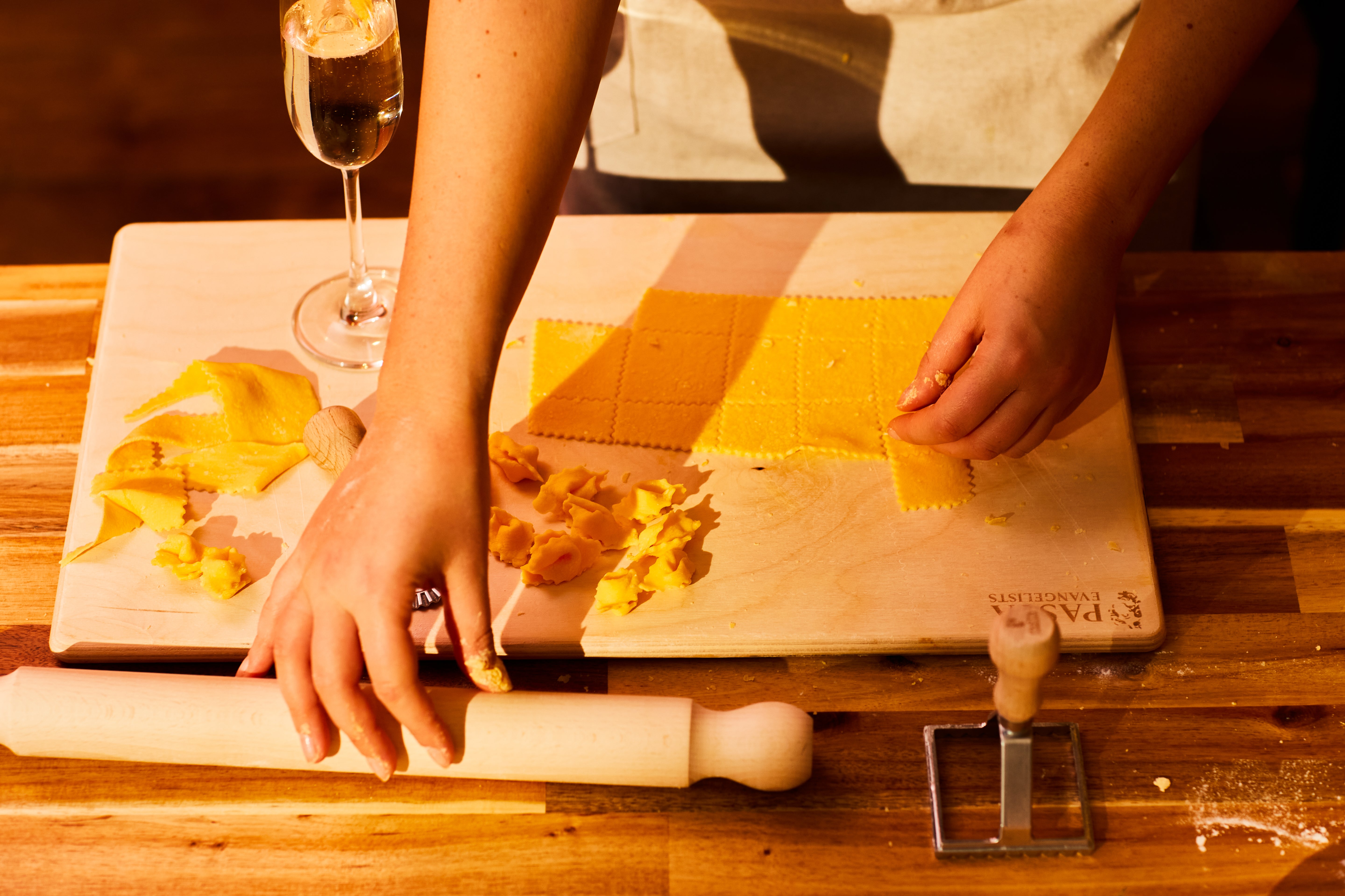 It’s nodi d’amore ‘love knots’ on the menu at Pasta Evangelists cooking academy