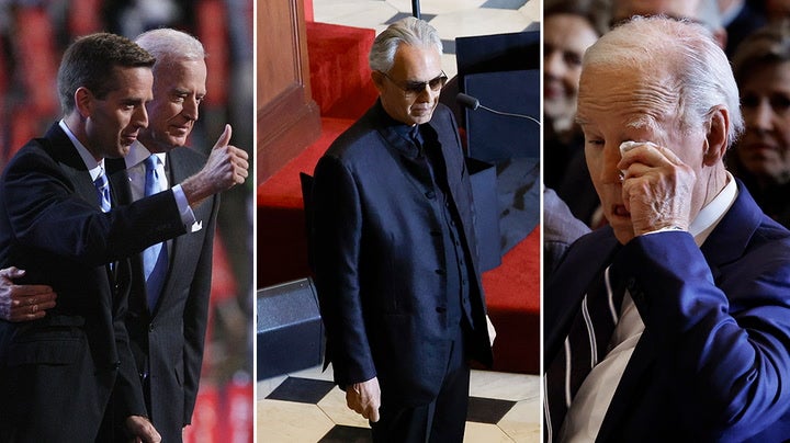 <p>Biden praises singer Andrea Bocelli for helping family after son’s death.</p>