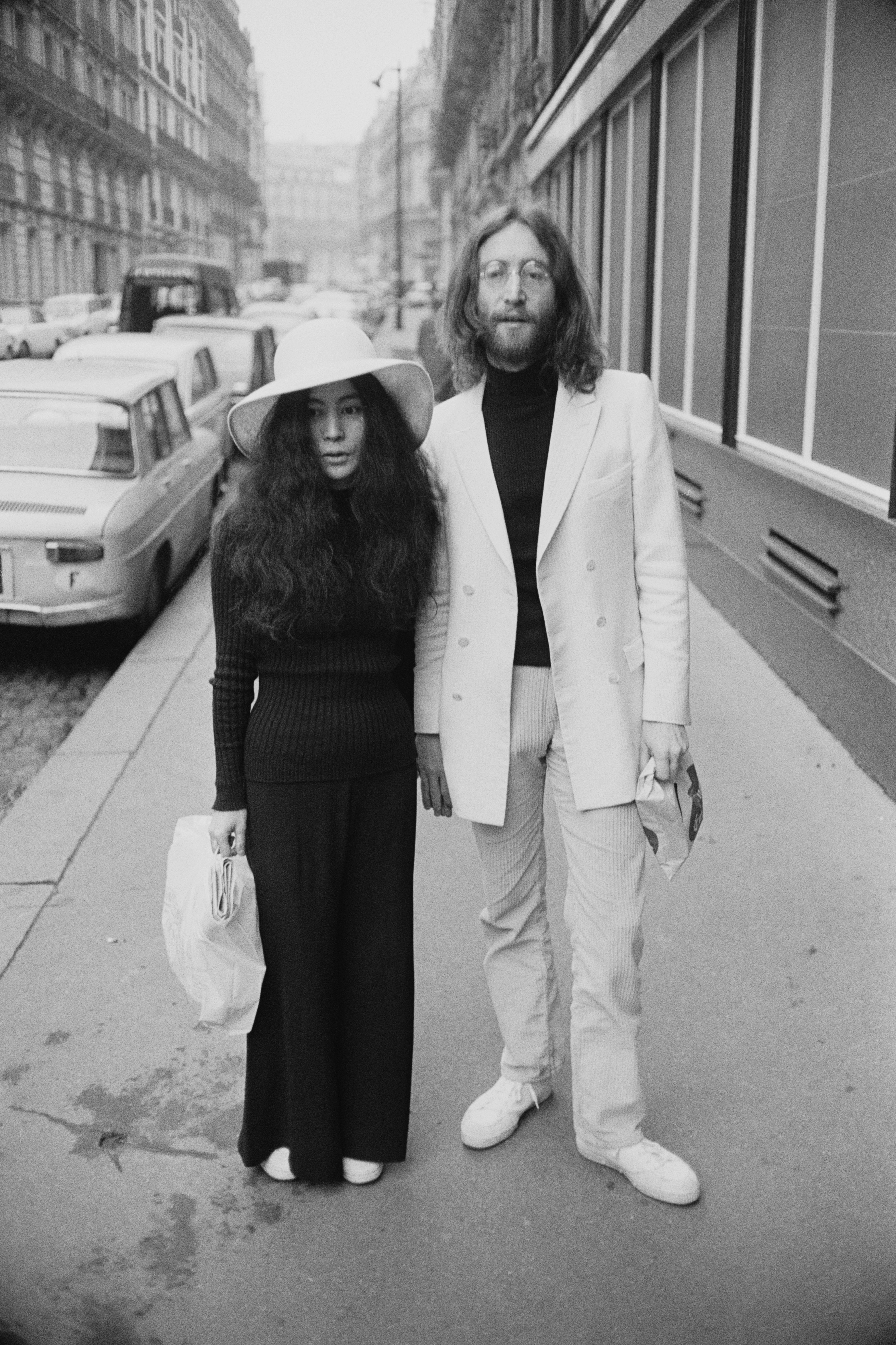 Newlyweds: Ono and Lennon on their honeymoon in Paris in 1969