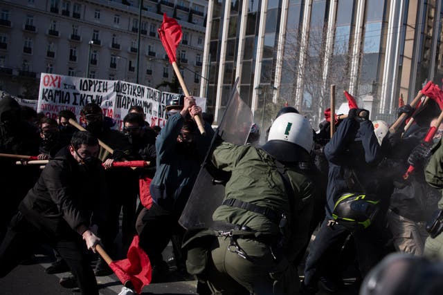<p>Greece Student Protests</p>
