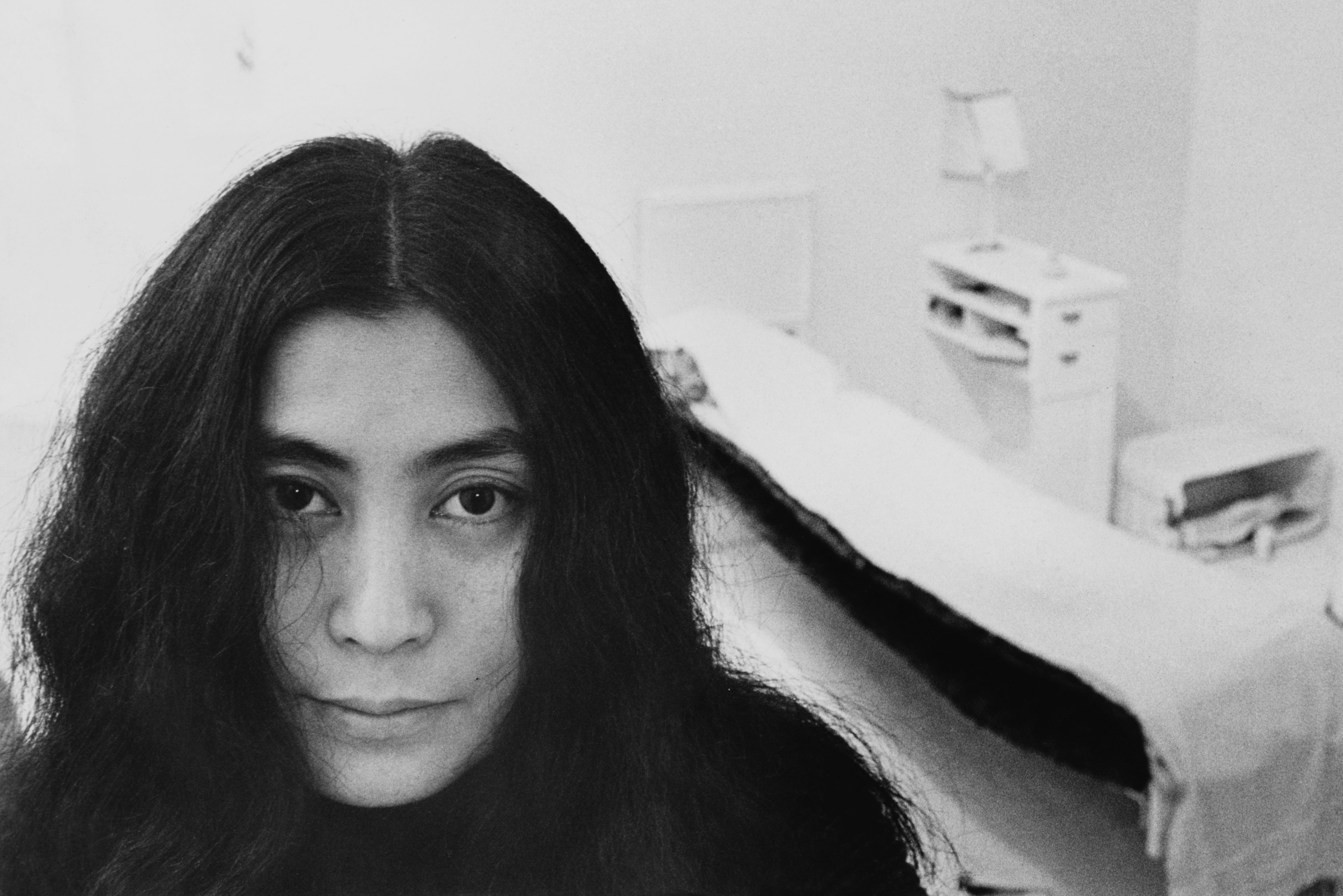 Conceptual: Ono at an exhibition of her work in 1968