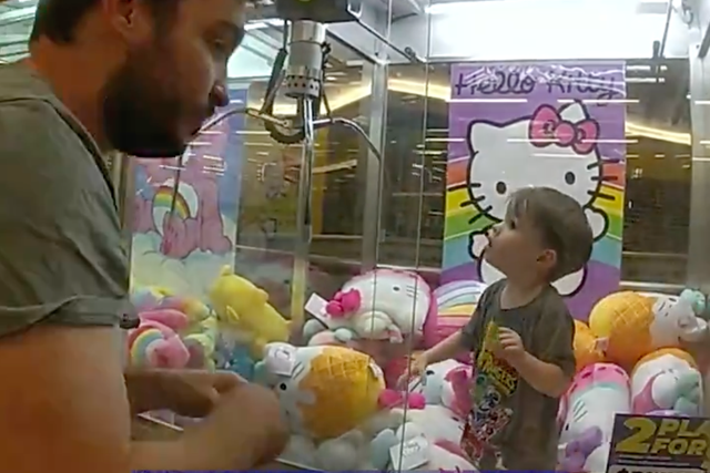 <p>Police rushed to the rescue of a curious three-year-old boy who found himself stuck inside a Hello Kitty claw machine in an Australian shopping centre </p>