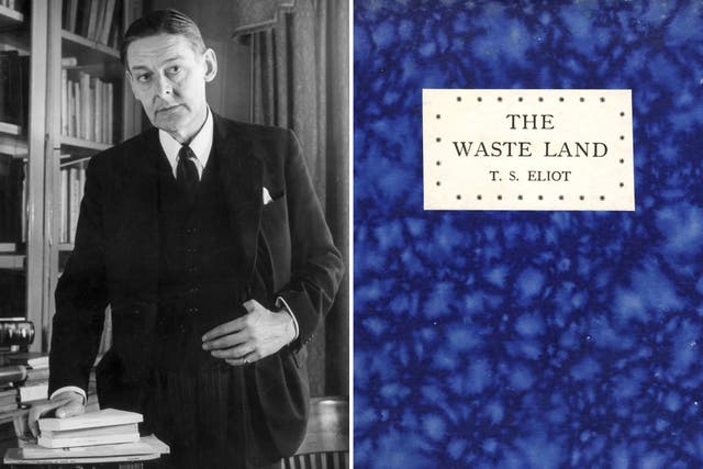 <p>TS Eliot published his modernist goliath of a poem ‘The Waste Land’ in December 1922 </p>