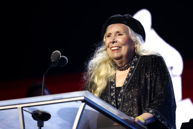 <p>Joni Mitchell, 80, has made only a handful of live performances after she suffered a brain aneurysm in 2015</p>