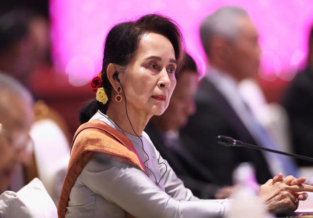 <p>Myanmar’s Aung San Suu Kyi</p>