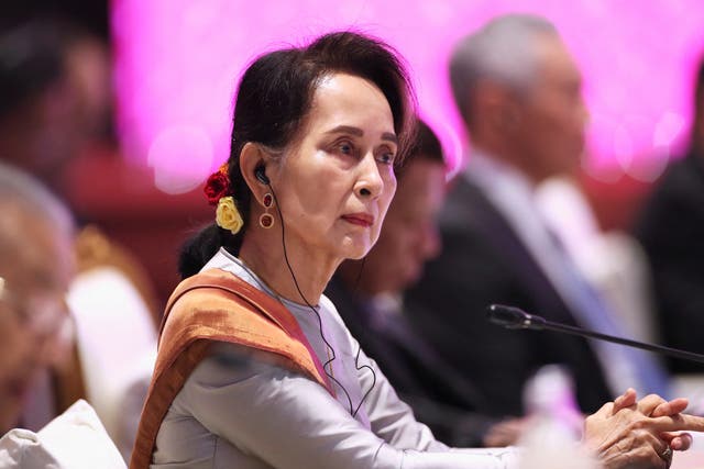 <p>Myanmar’s Aung San Suu Kyi</p>