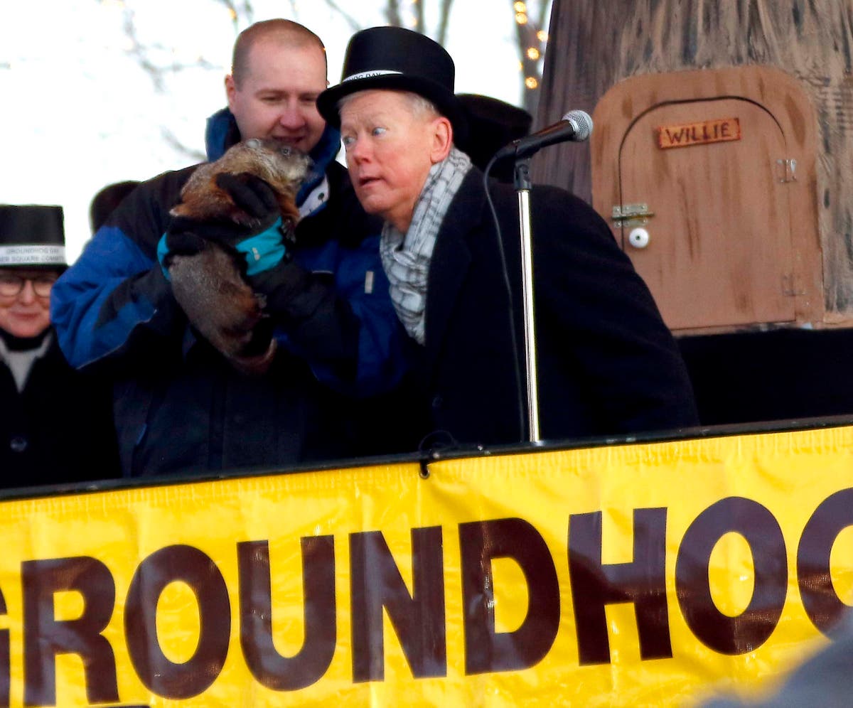 Punxsutawney Phil prepares to make his annual Groundhog Day winter