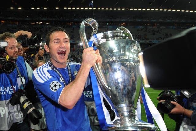 Frank Lampard won the Champions League with Chelsea in 2012 (Owen Humphreys/PA)