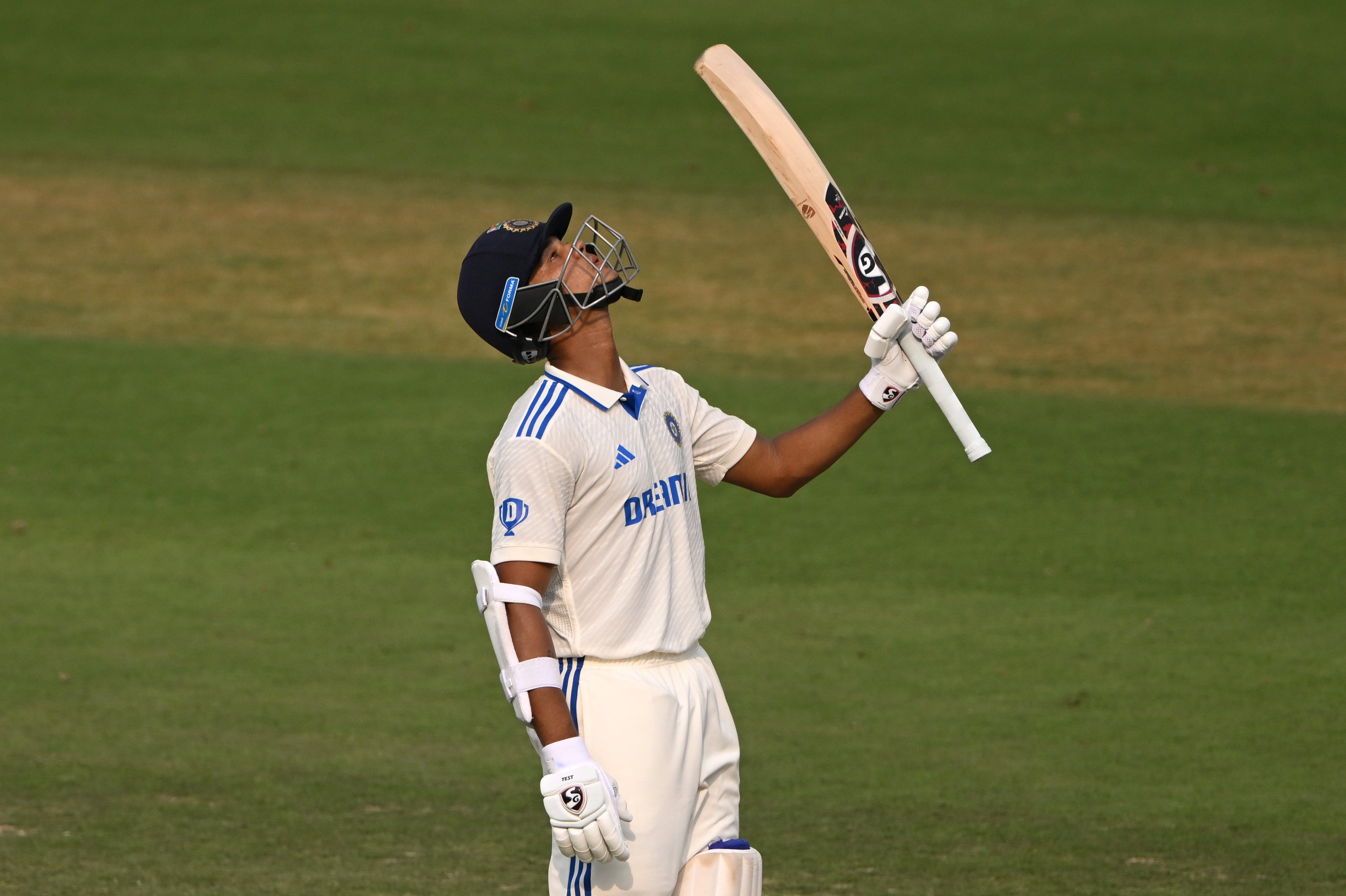 Jaiswal took time to play himself in before accelerating towards his century
