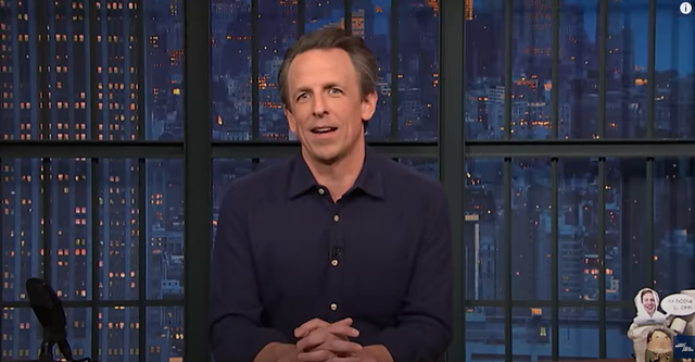 <p>Seth Meyers calls out the Republicans over their border obsessions </p>