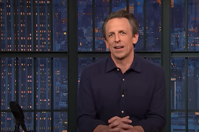 <p>Seth Meyers calls out the Republicans over their border obsessions </p>