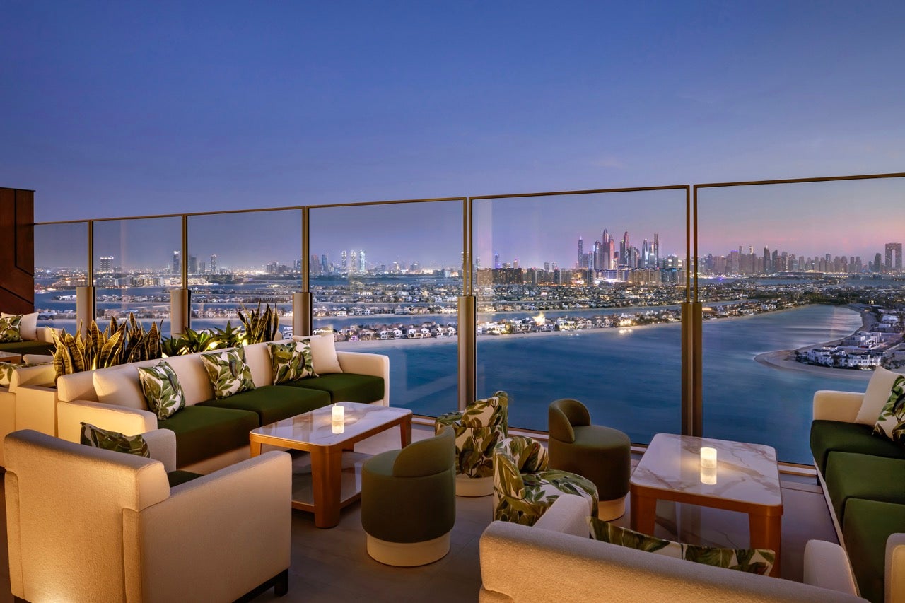 Stunning views of the Dubai Skyline from the 23rd floor at Atlantis The Royal