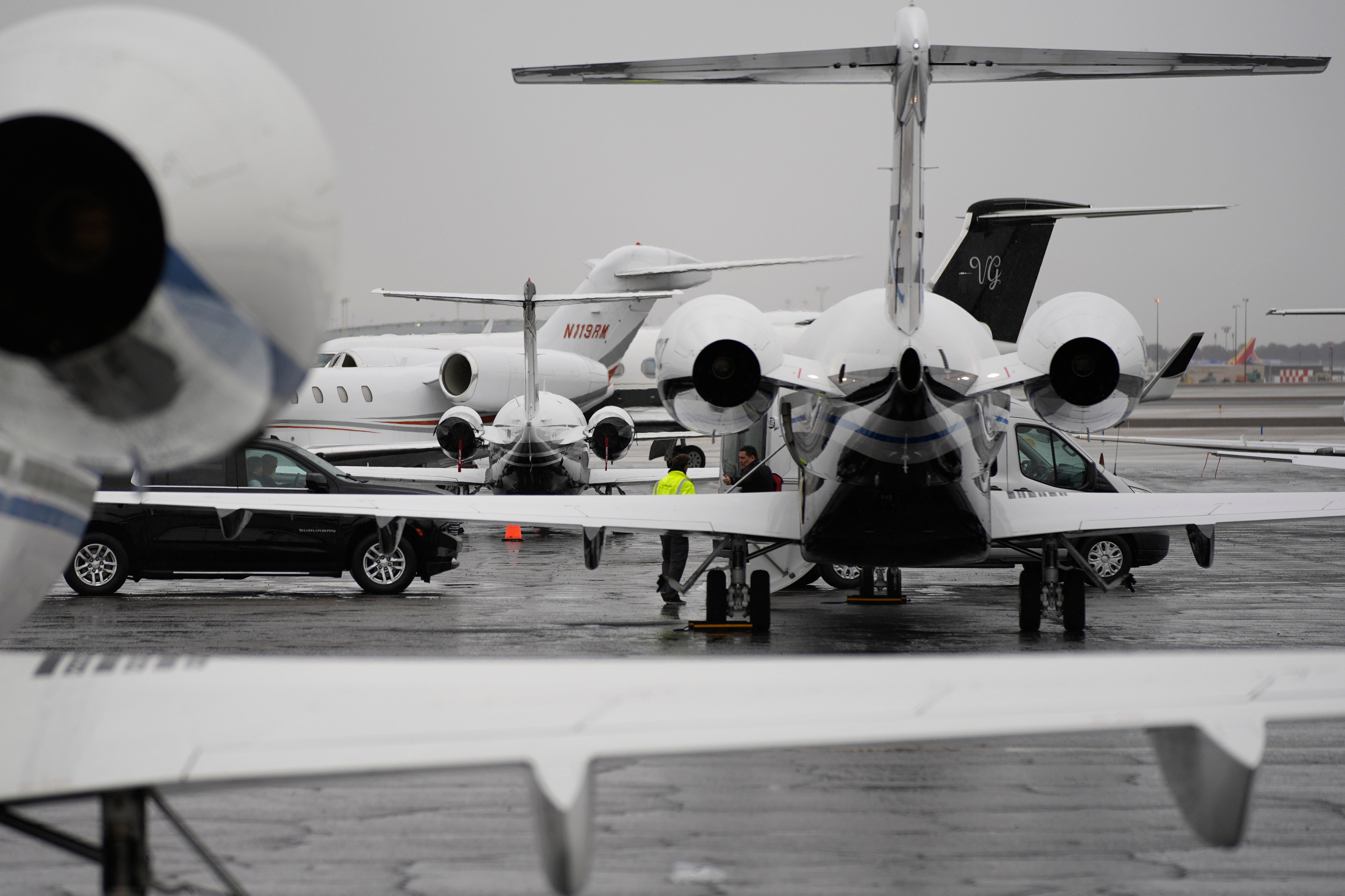 Swift has more than one private jet, including a Dassault Falcon 900