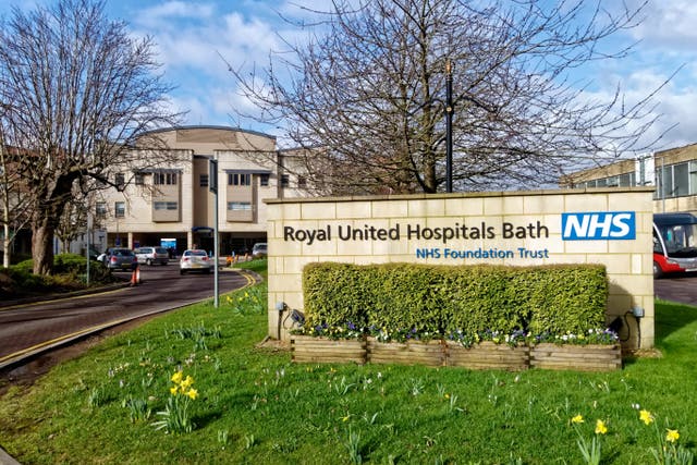 <p>The Royal United Hospital in Bath was put on lockdown on Friday morning </p>
