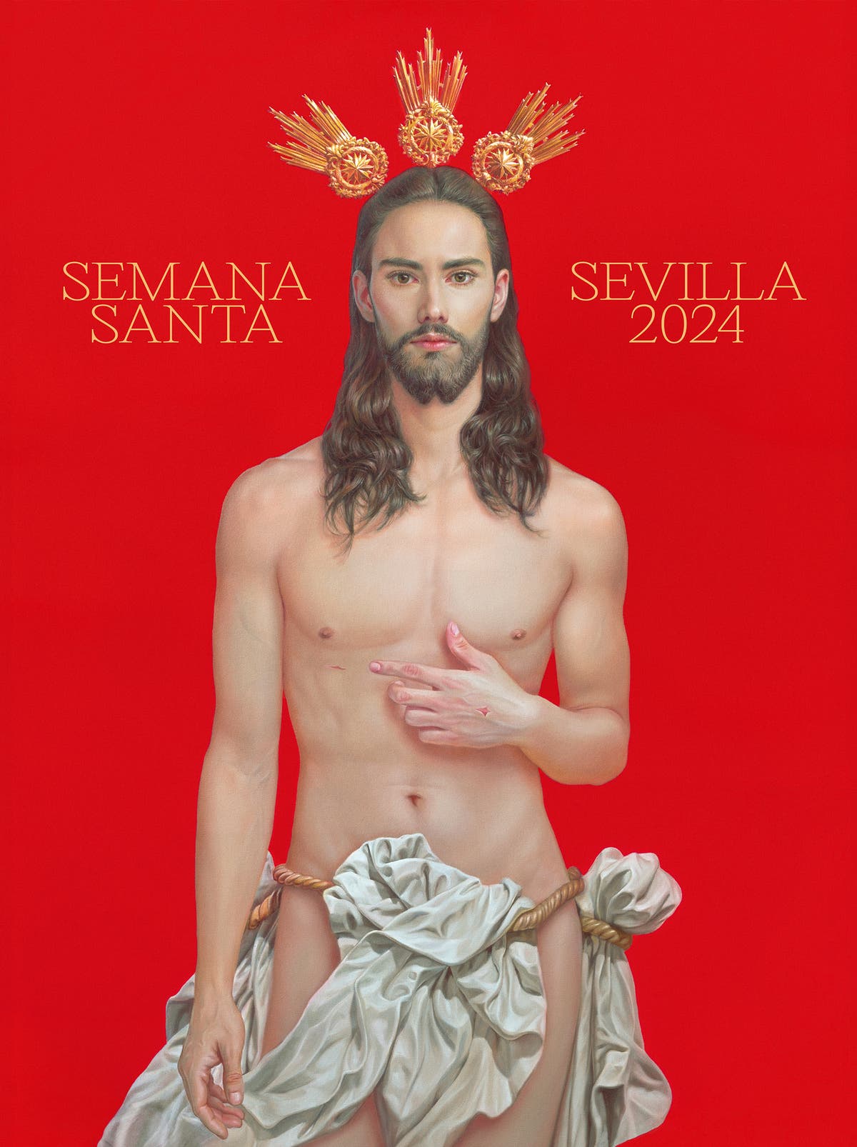 Too pretty? Easter poster depicting a handsome, fresh-faced Jesus prompts criticism in Spain