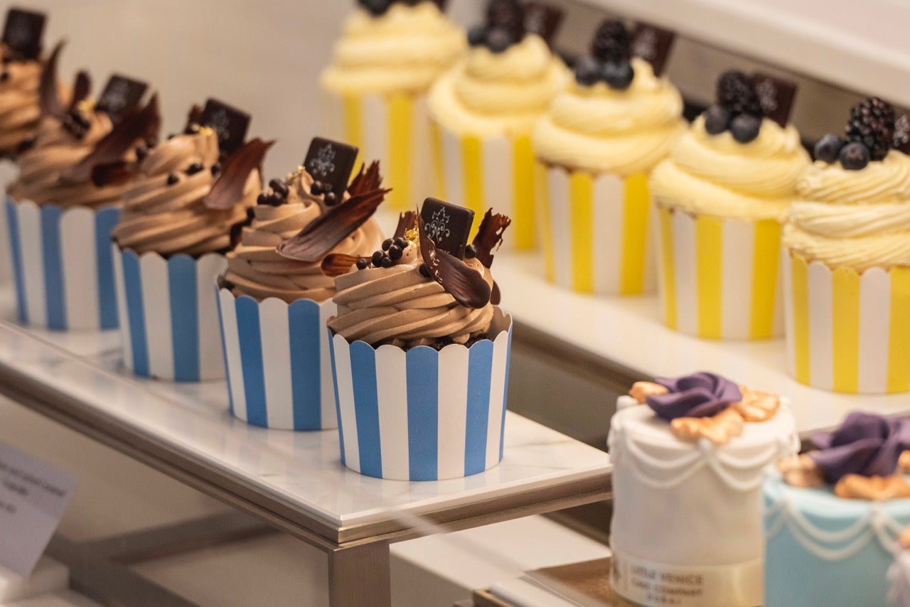 Signature cupcakes at the Little Venice Cake Company