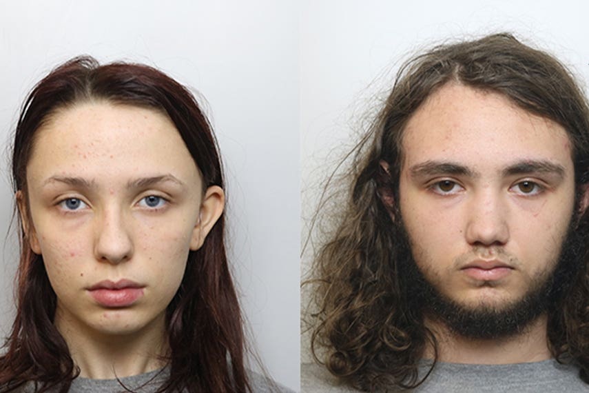 Scarlett Jenkinson and Eddie Ratcliffe have both been jailed for life (Cheshire Constabulary/PA)