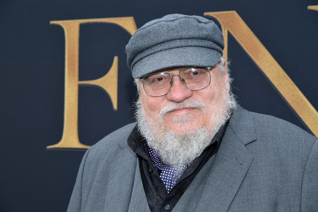 <p>George RR Martin attends the LA Special Screening of Fox Searchlight Pictures' ‘Tolkien’ at Regency Village Theatre on May 08, 2019 in Westwood, California</p>