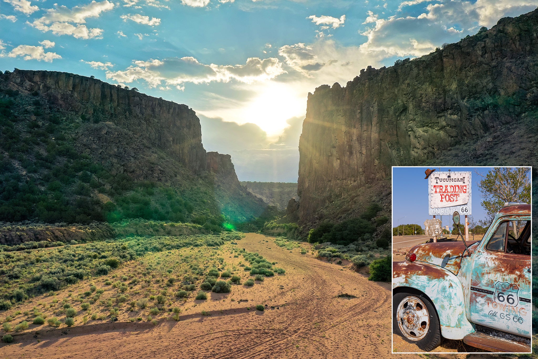 A state of contrasts: Sweeping canyons and historic highways