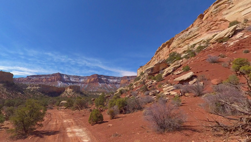 Moonscape overlook, Utah, where 19-year-old Jonathan Fielding died