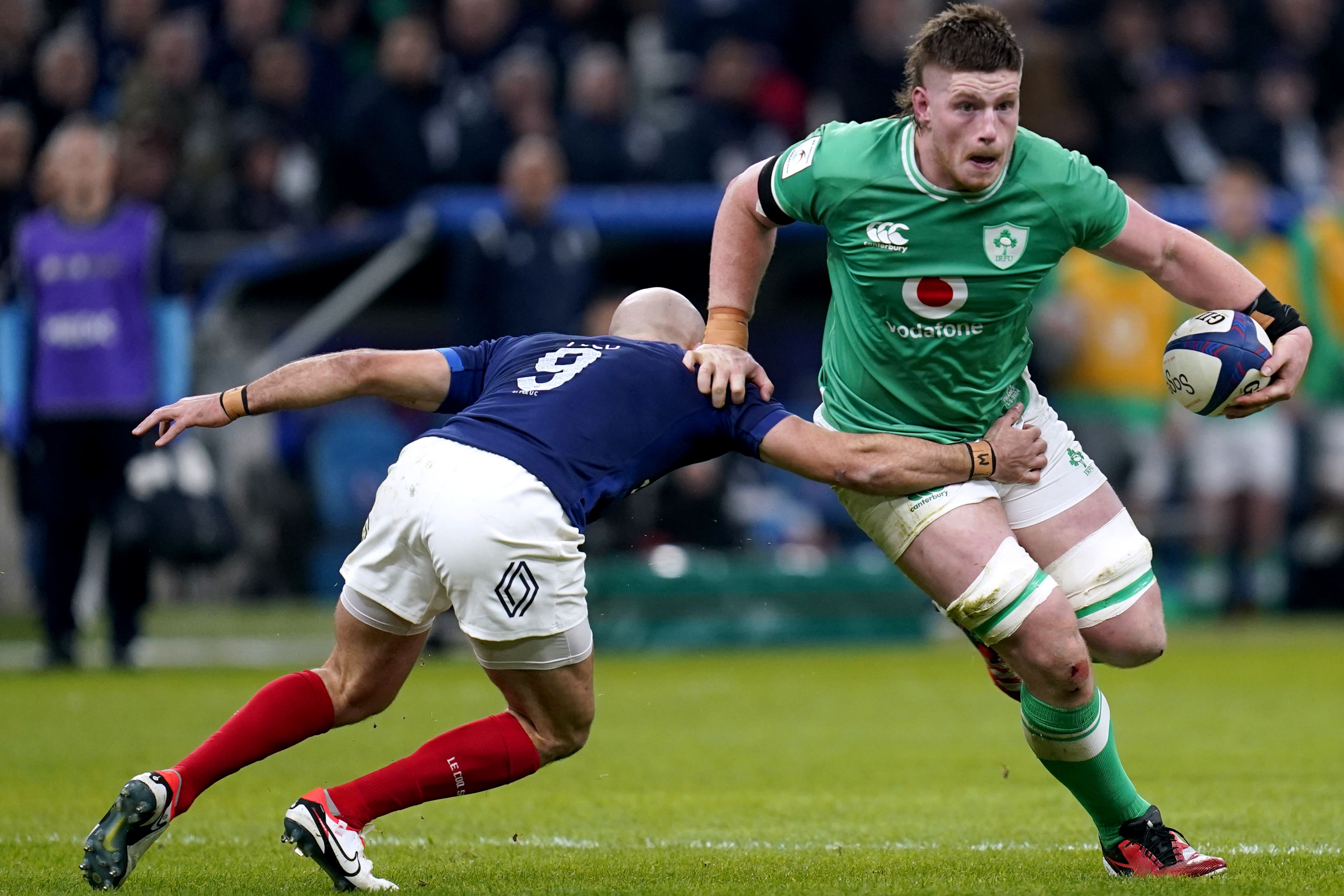 Ireland lock Joe McCarthy shone against France