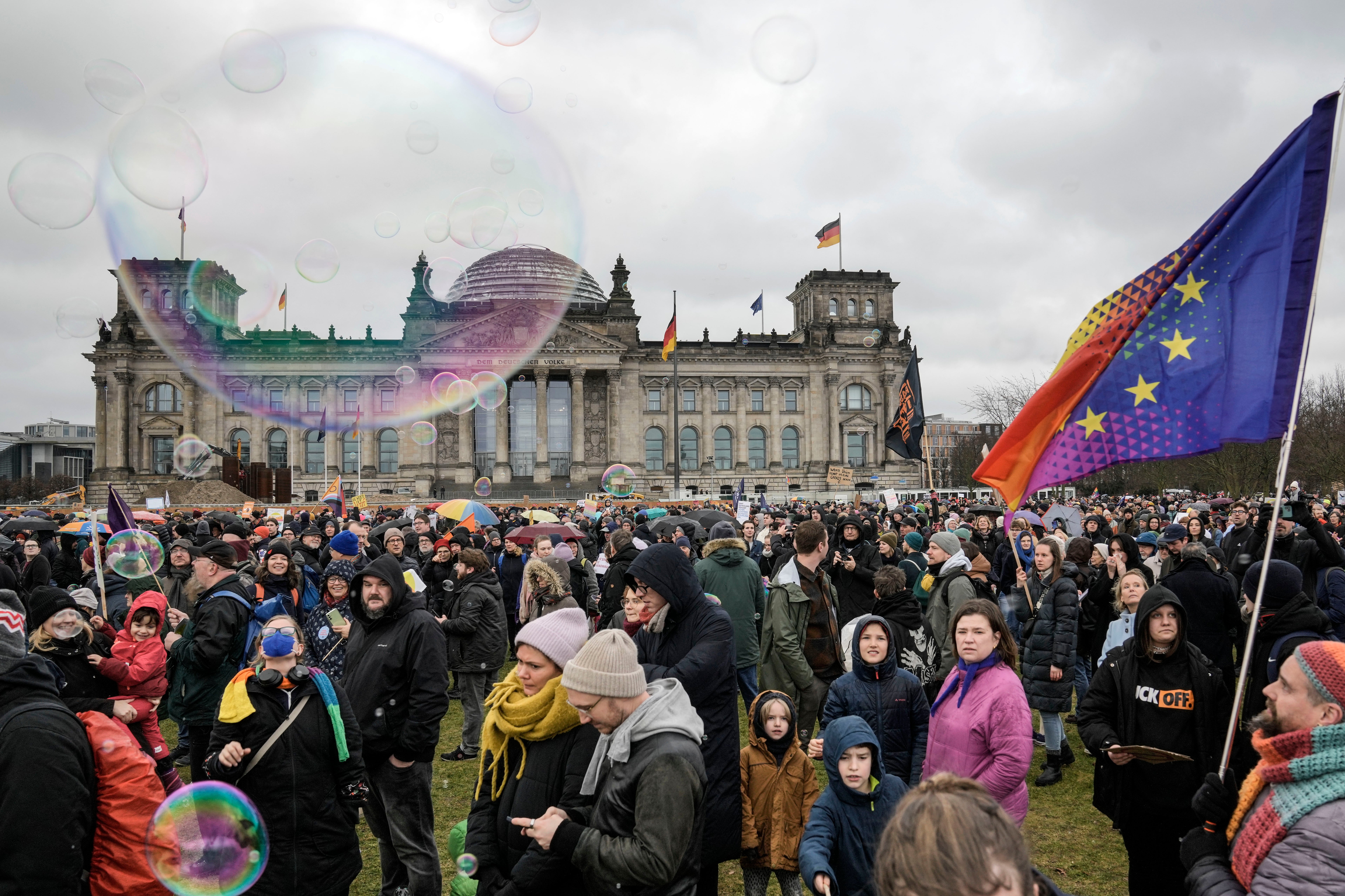 Germany Far-Right Protest