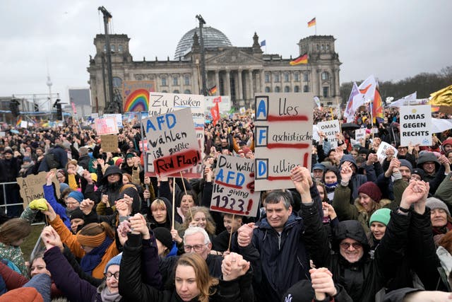 Germany Far-Right Protest