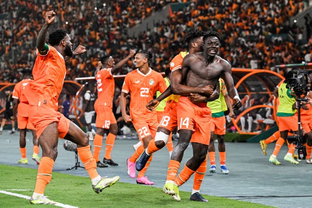 <p>Hosts Ivory Coast snatched a dramatic victory </p>