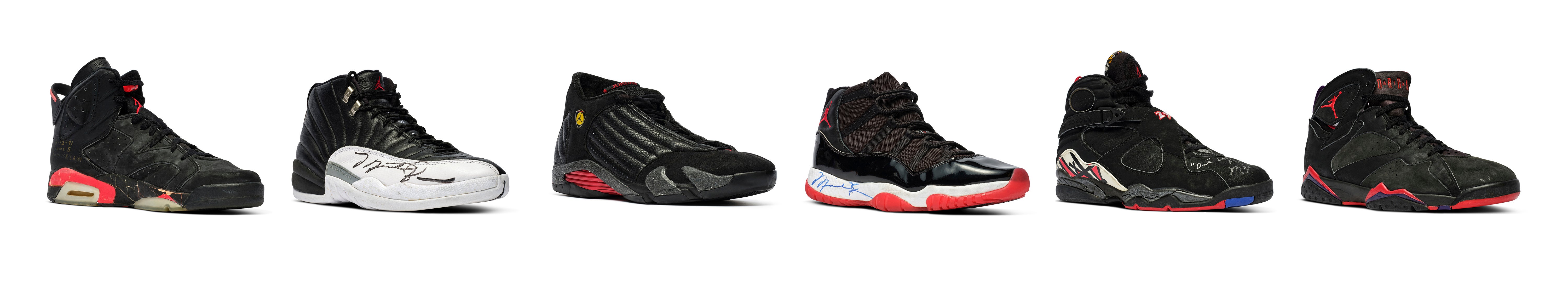 Michael jordan first deals championship shoes