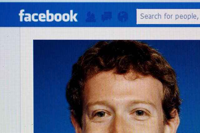 Mark Zuckerberg’s Facebook page as seen by users worldwide in 2013 (Chris Ison/PA)