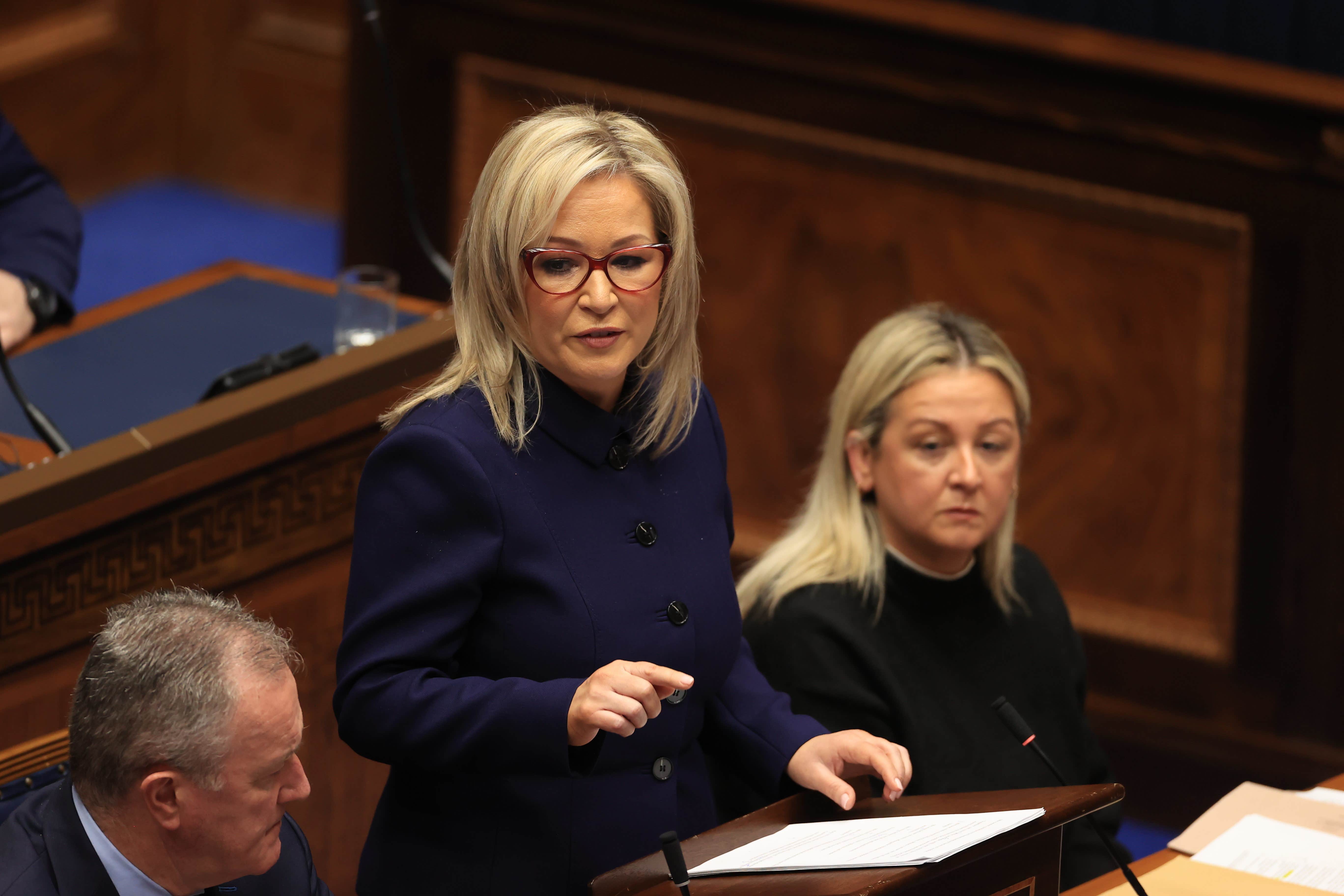 Sinn Fein vice-president Michelle O’Neill has been appointed as Northern Ireland’s first nationalist First Minister (Liam McBurney/PA)
