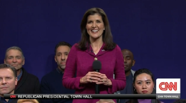 <p>Nikki Haley appears on Saturday Night Live on 4 February, 2024</p>