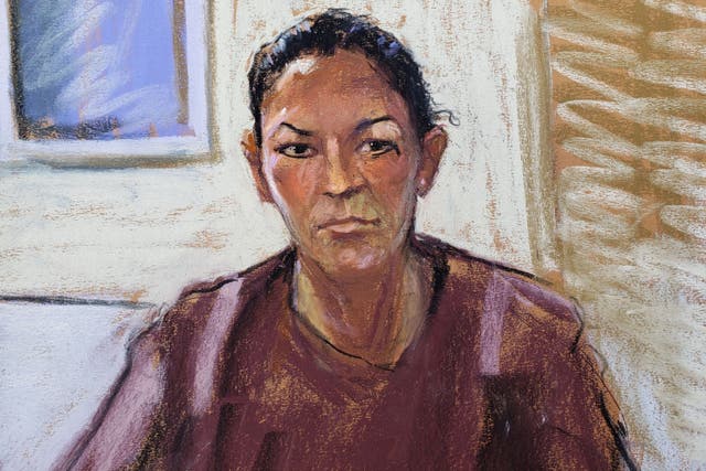 <p>Ghislaine Maxwell appears via video link during her arraignment hearing in Manhattan Federal Court, in the Manhattan borough of New York City, New York, in July 2020 in this courtroom sketch</p>