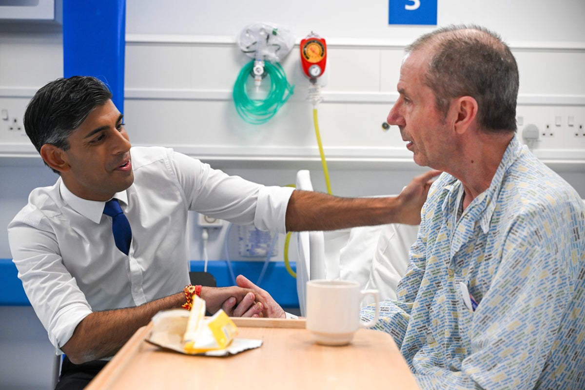 Rishi Sunak: I can’t keep pledge to reduce NHS waiting lists