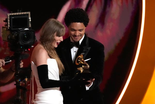 <p>Taylor Swift praises Trevor Noah as Grammys host during sweet moment backstage</p>