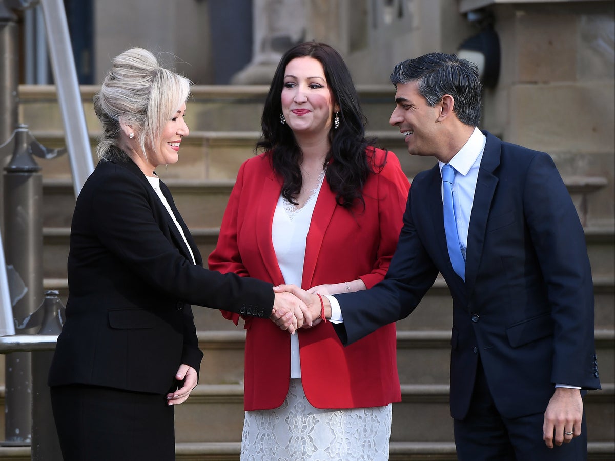 Sunak tells Sinn Fein to focus on ‘day to day’ rather than united Ireland