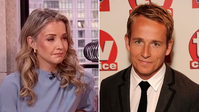 <p>Helen Skelton fights back tears during tribute to A Place in the Sun’s Jonnie Irwin.</p>