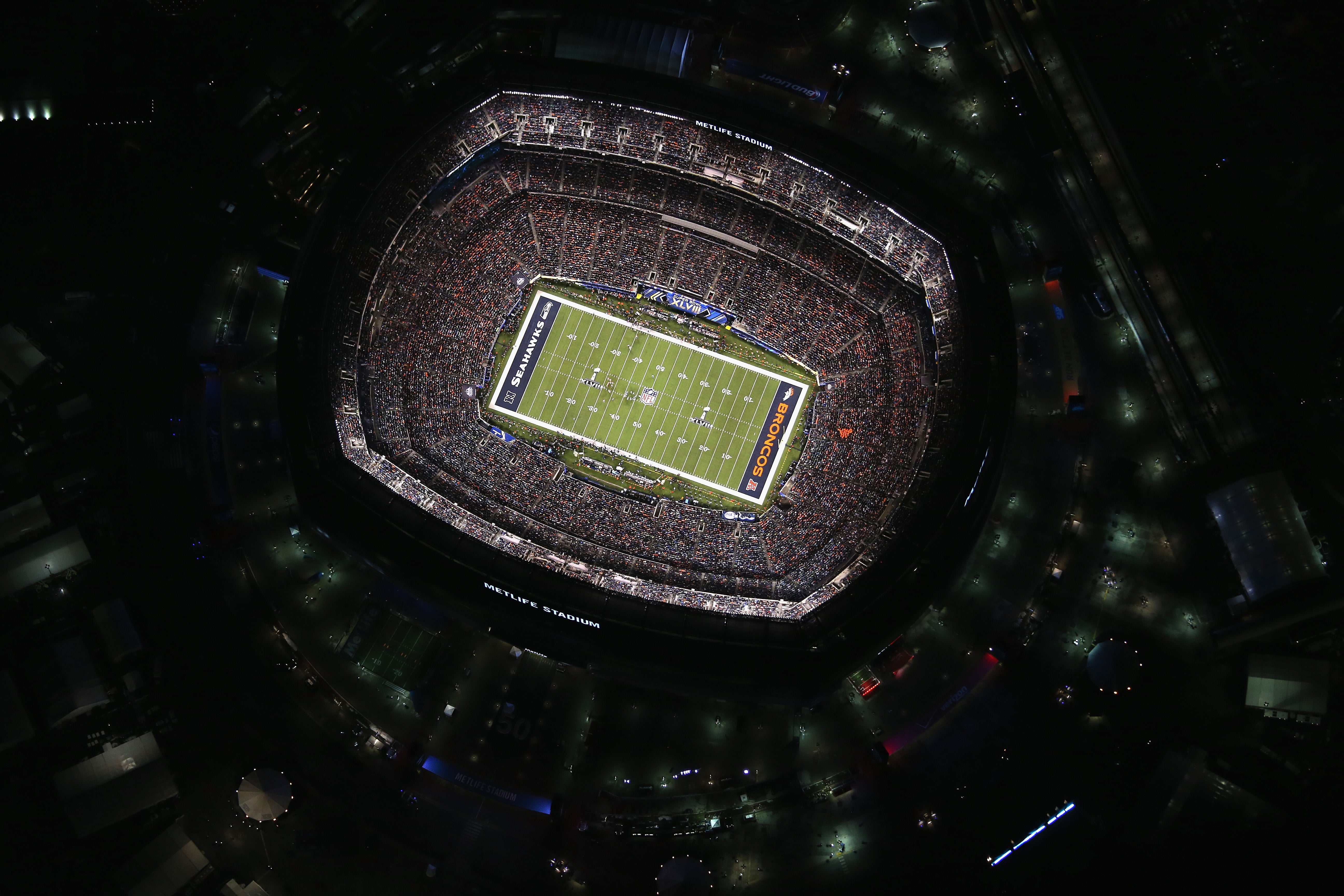 Metlife Stadium hosted Super Bowl XLVIII between the Seattle Seahawks and the Denver Broncos in 2014