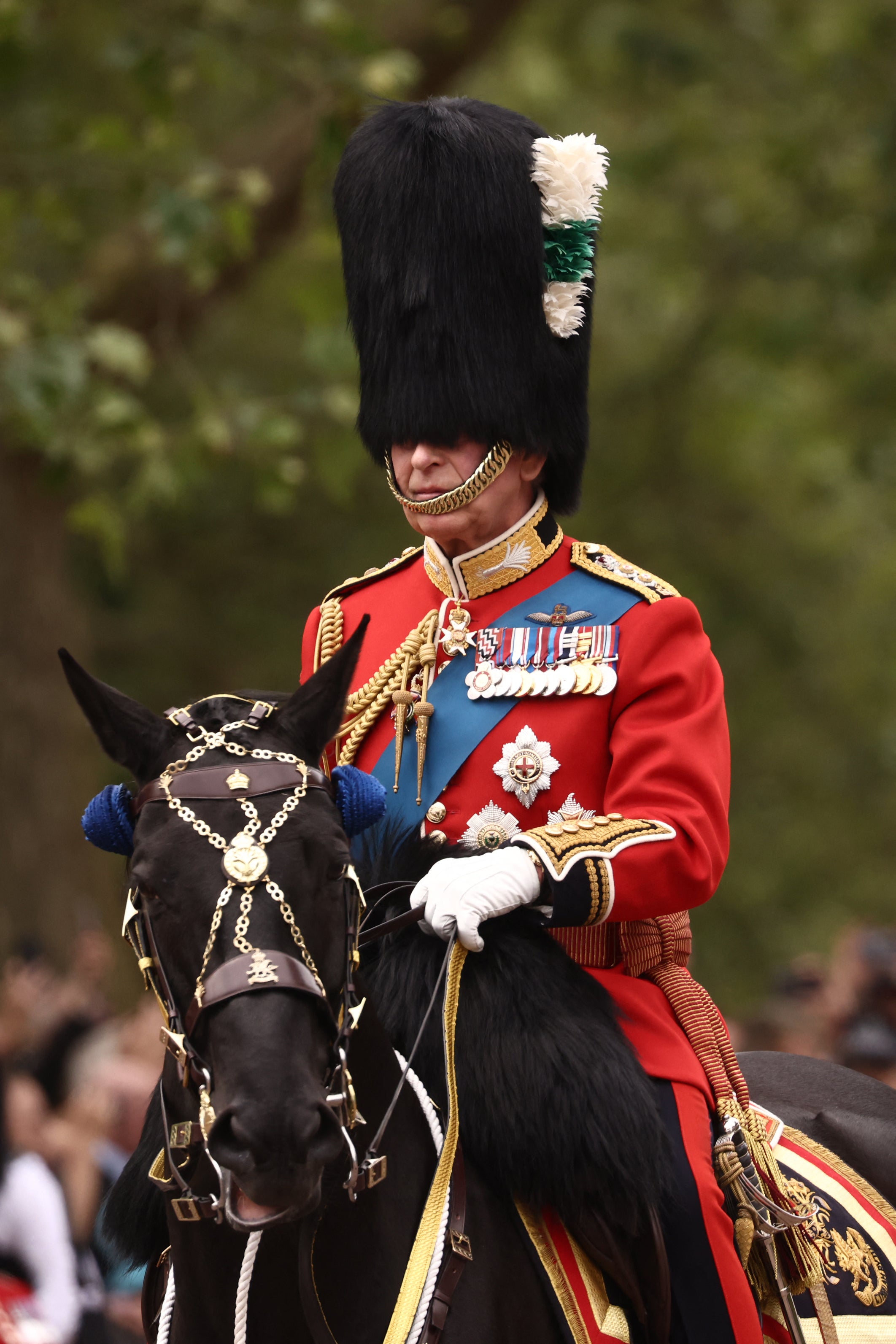 King Charles will inspect the soldiers from a carriage rather than horseback this year