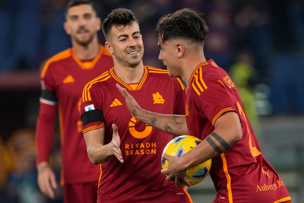 Paulo Dybala double helps earn Roma emphatic win over Cagliari