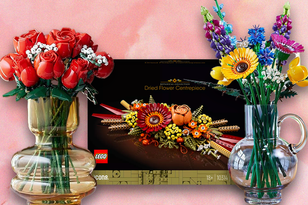 These Lego flower bouquets are perfect Valentine’s Day gifts