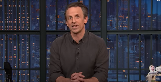 <p>Seth Meyers asks Biden to drop F-bombs on the campaign trail </p>