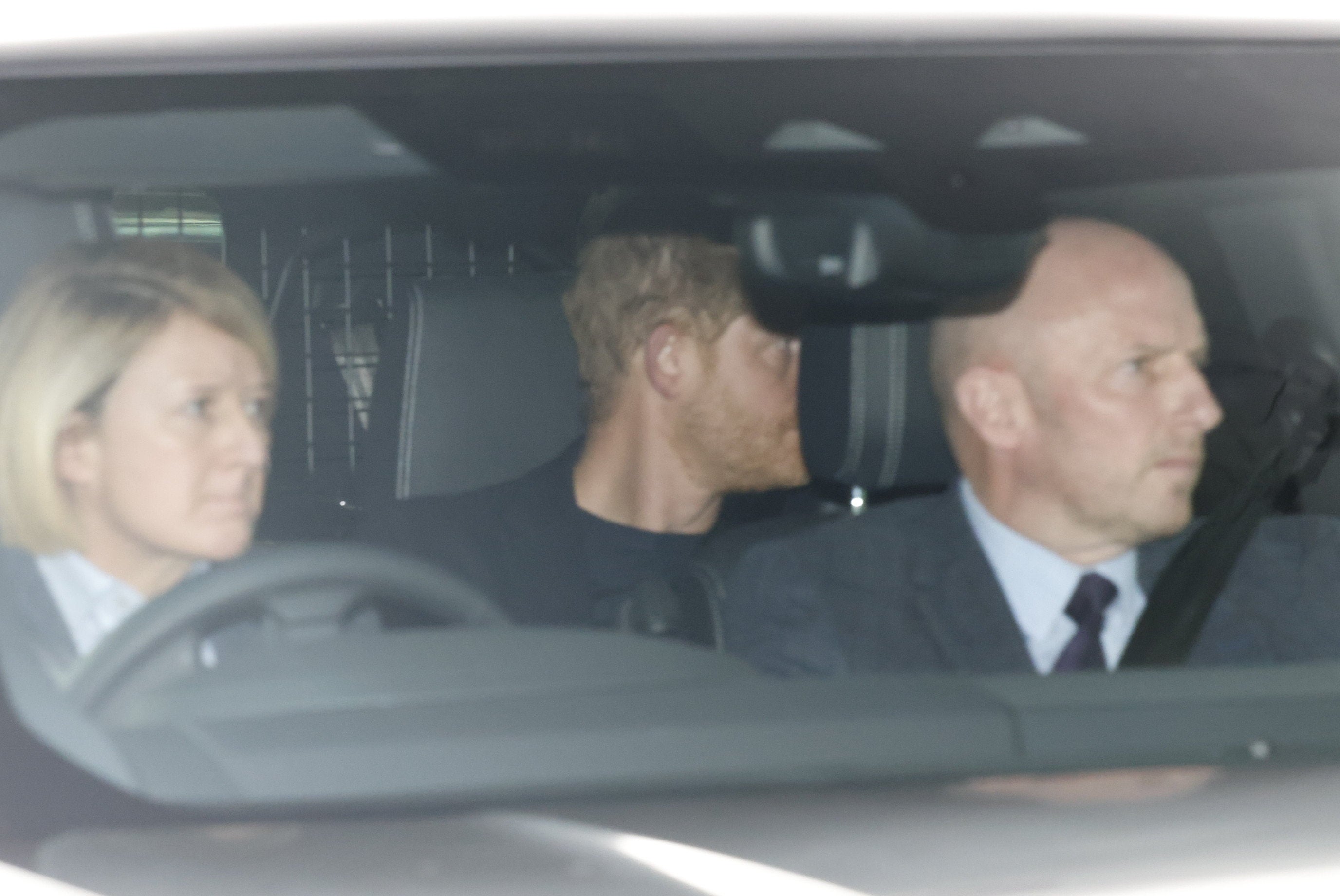 Prince Harry has been spotted as he arrived in the UK to be reunited with his father following the King’s shocking cancer diagnosis